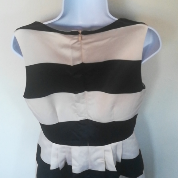 CeCe | Black and Cream Dress - Picture 3 of 4